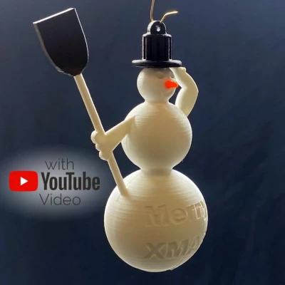 Móc Trang Trí Cây Thông Noel HÌNH NGƯỜI TUYẾT 90mm (Weihnachtsbaumschmuck)