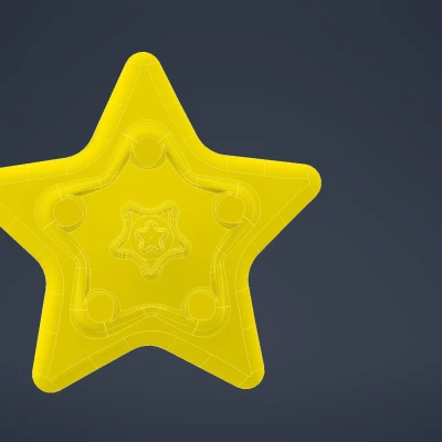 Mô hình 3D Ngôi sao Giáng Sinh