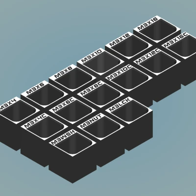 Khay đựng ốc M3 BaBo organizer (1x1)