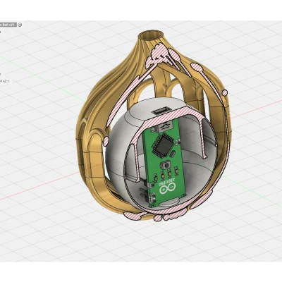 Quả cầu Giáng sinh LED tự in 3D điều khiển bằng Arduino
