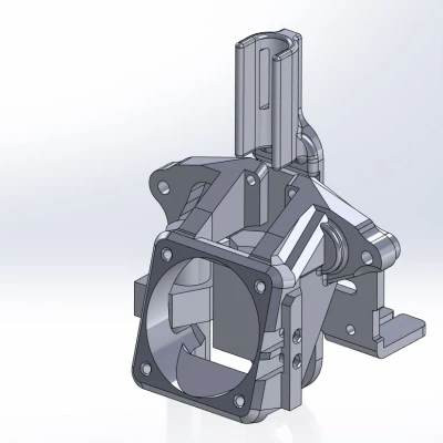 Mô hình SOLID đầu in Anycubic Kobra Go và bộ chuyển đổi LDO Orbiter