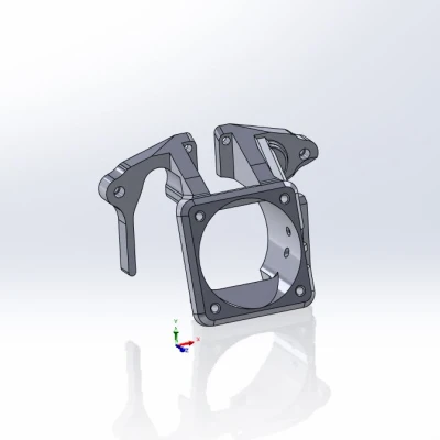 Mô hình SOLID đầu in Anycubic Kobra Go và bộ chuyển đổi LDO Orbiter