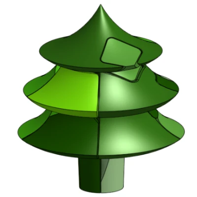 Câu Đố Cây Thông Noel 3D