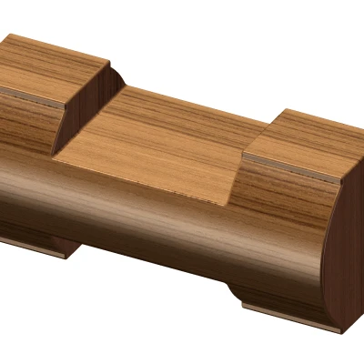 Mô hình Lincoln Log Miếng Rộng Đơn Vintage In 3D