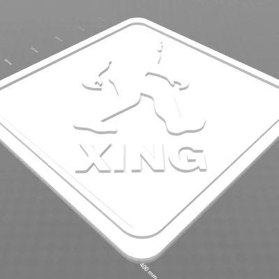 Biển Báo Lối Đi Bigfoot Có Móc Treo Tích Hợp Phía Sau