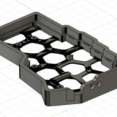 Vỏ Corne tùy chỉnh cho pin lớn hơn & switch choc