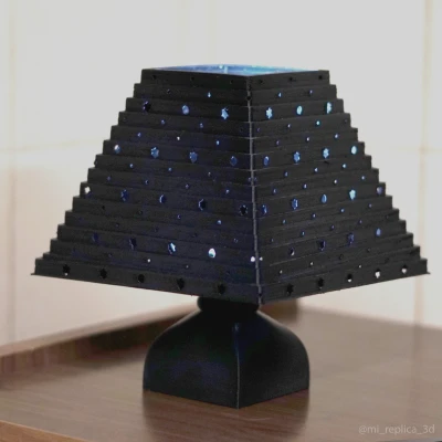 Đèn Gấp Gọn Hoa Văn Sao In Liền