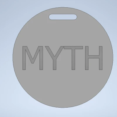 Đồng xu/móc khóa logo Hololive Myth