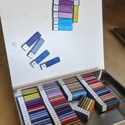 Mẫu Cuộn Chỉ Thêu Tháo Lắp Nam Châm