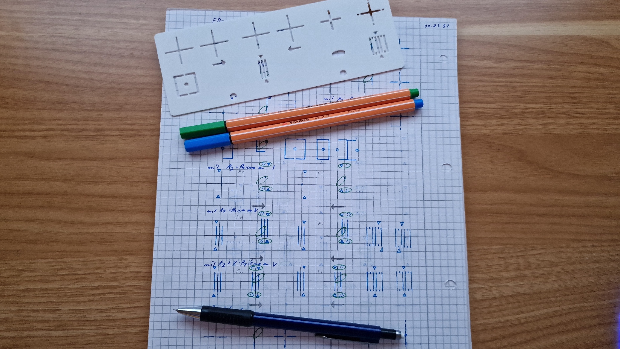 Mẫu Vẽ Khúc Xạ Kế (Optometrieschablone)