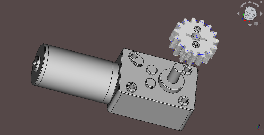 Động cơ GW31YZ + Bánh răng 15 M1.5
