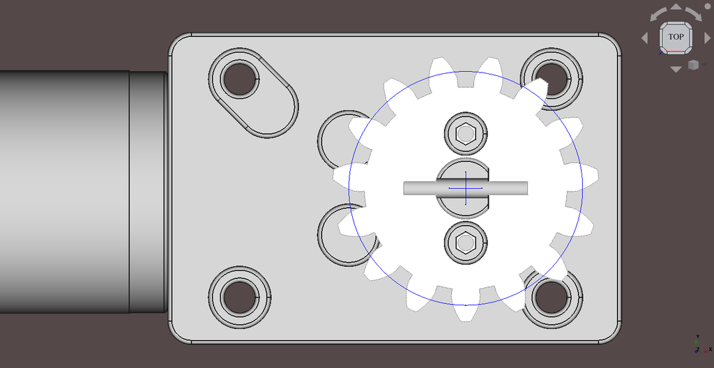 Động cơ GW31YZ + Bánh răng 15 M1.5