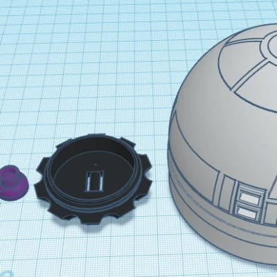 Estes 1301 R2-D2 Robot Hero Rocket - Chóp mũi R4, R5, R6 thay thế