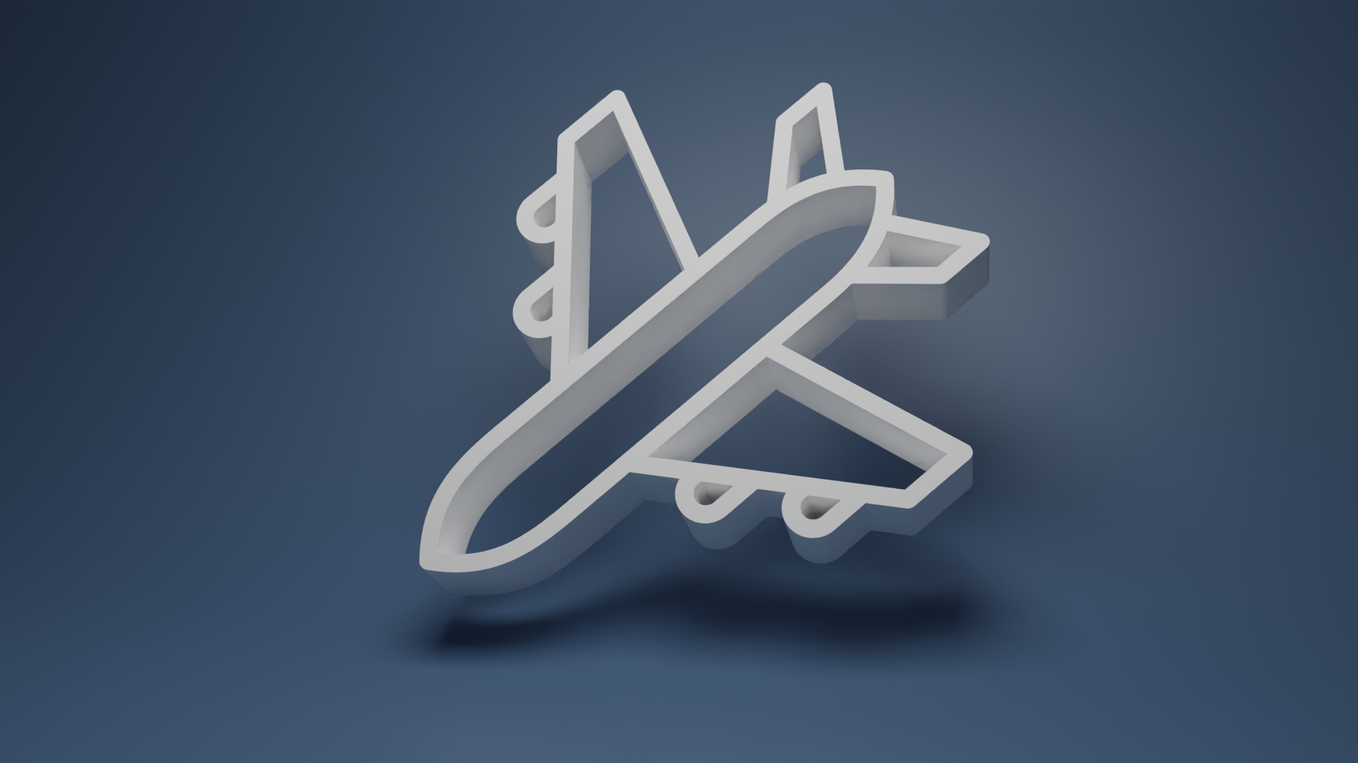 Hình Vẽ Máy Bay 3D Dạng Đường Nét