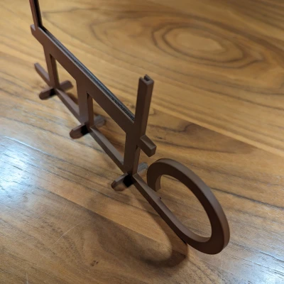 Giá Đỡ Thẻ Bài Hình Xe Trượt Tuyết