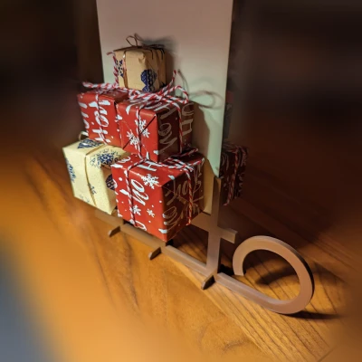 Giá Đỡ Thẻ Bài Hình Xe Trượt Tuyết