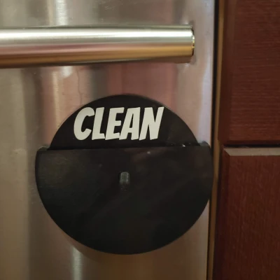 Biển Báo Máy Rửa Chén Ba Chiều