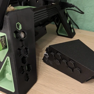 Thùng rác gắn cho chân đế Prusa Mini Base từ David Warboss