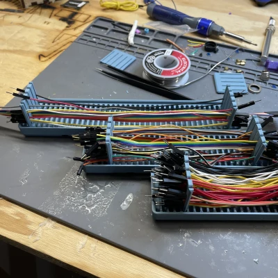 Đế Cố Định Kẹp Dây Nối Jumper Wire Điều Chỉnh Gridfinity