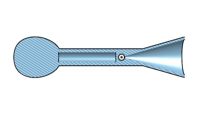 Nòng thổi 625 cal. đầu tù