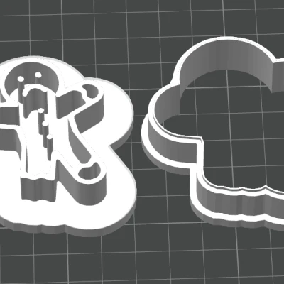 Khuôn Cắt Bánh Gừng Chân Gãy