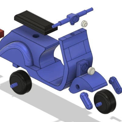 Xe Tay Ga Đơn Giản