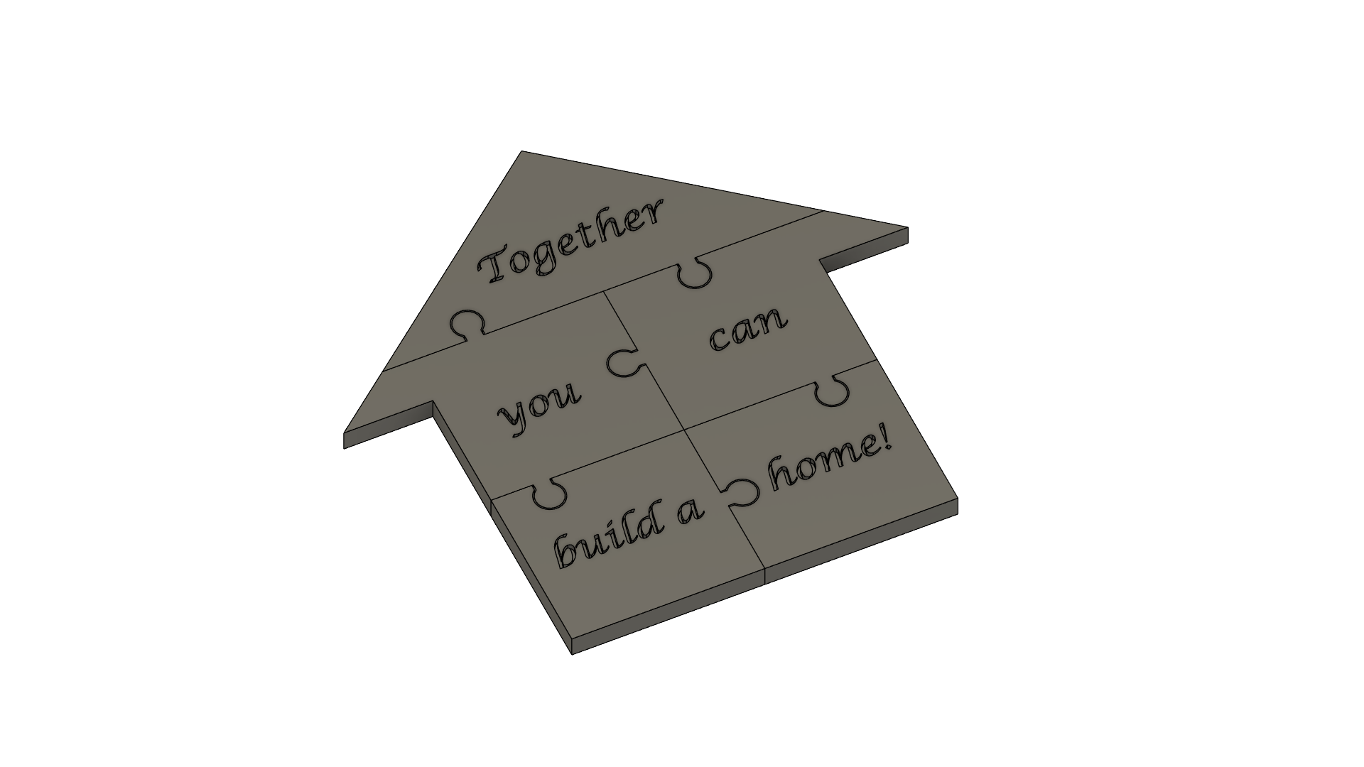 Mô Hình Nhà Xếp Hình 3D