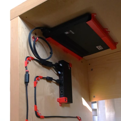 Đế Cắm Laptop Treo Dưới Bàn