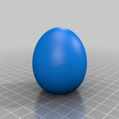 Trứng Bất Ngờ - Mô hình 3D có thể bể