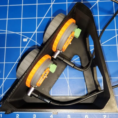 Module bảng điều khiển Gridfinity cho hai núm xoay M5Stack