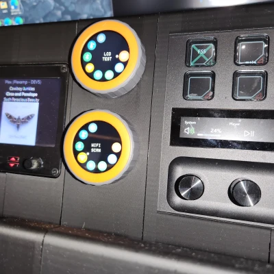 Module bảng điều khiển Gridfinity cho hai núm xoay M5Stack