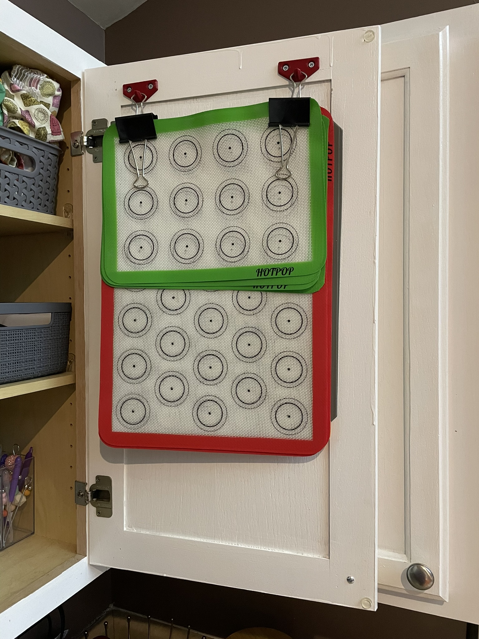 Kẹp Giữ Giỏ Treo Bằng Kẹp Giấy (Dùng cho tấm lót bánh silicon)