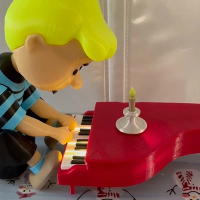 Đàn Piano MP3 Player của Schroeder (Mô hình 3D)