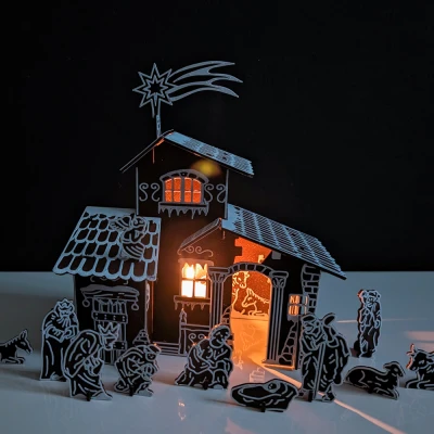 Mô hình Kit Card Cảnh Chúa Giáng Sinh Bethlehem