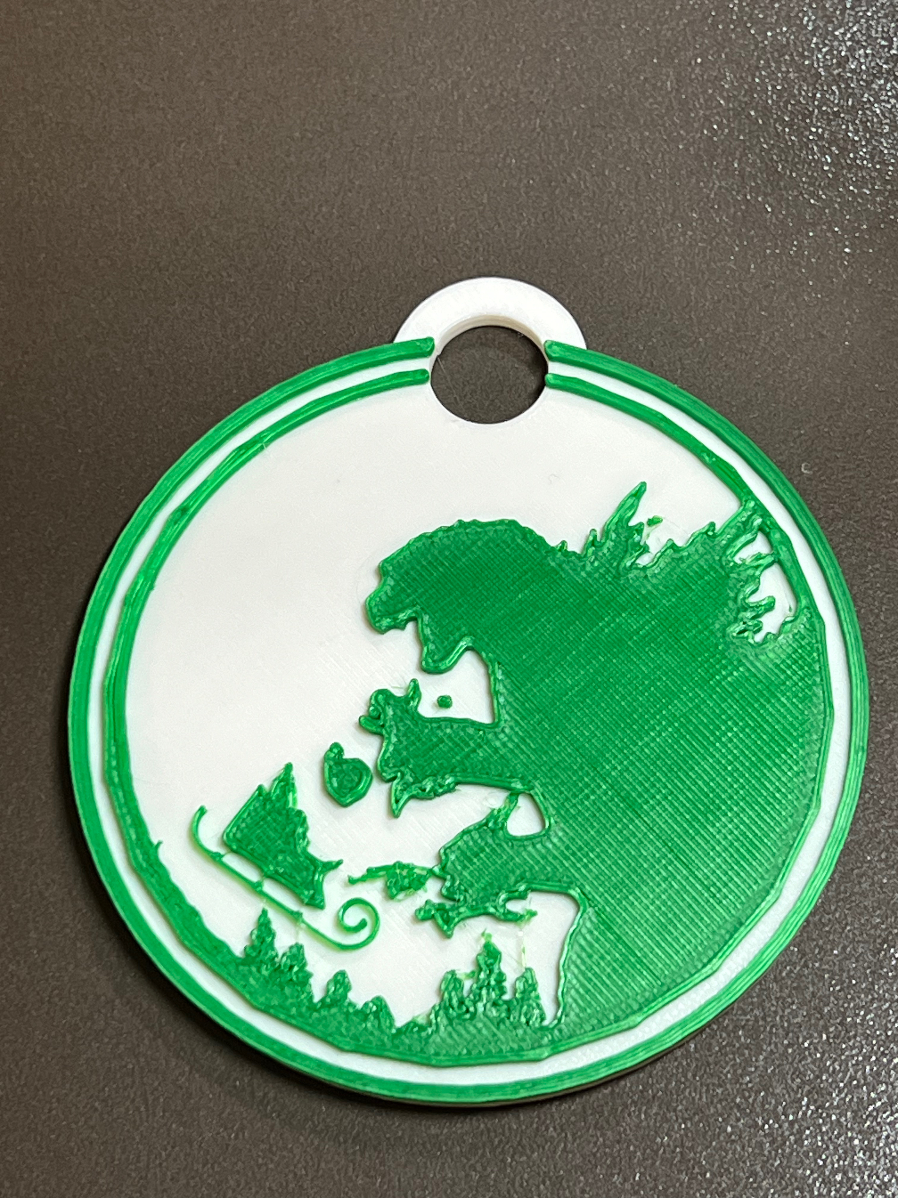 Móc Treo Trang Trí Godzilla Đấu Santa