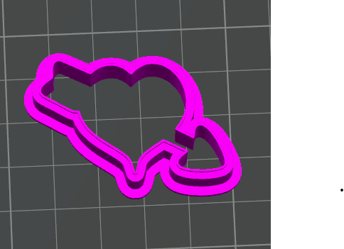 Khuôn Cắt Bánh Trái Tim Có Mũi Tên 3 - Ngày Lễ Tình Nhân