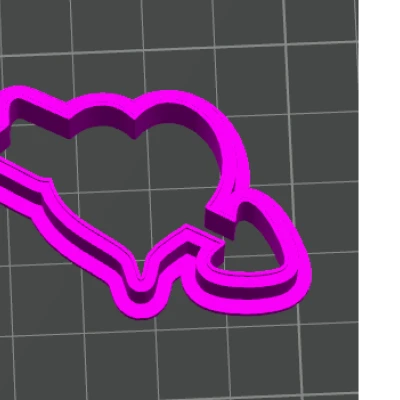 Khuôn Cắt Bánh Trái Tim Có Mũi Tên 3 - Ngày Lễ Tình Nhân