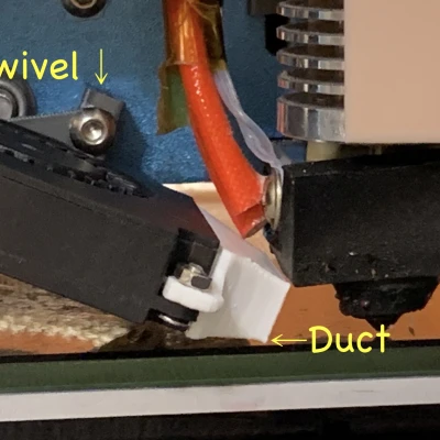 Đế xoay cho quạt tản nhiệt 4010 SV01/03 BMG/Cụm đùn trái