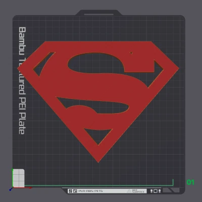 Logo Superman 3D