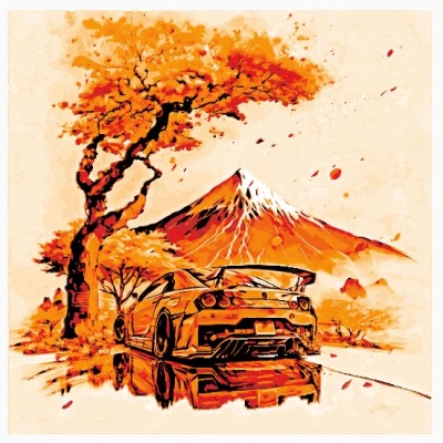 Xe Concept JDM Tuner In Bằng HueForge