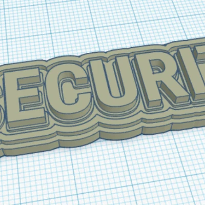 Móc Khóa SECURITY – Thẻ In 3D / SECURITY Schlüsselanhänger