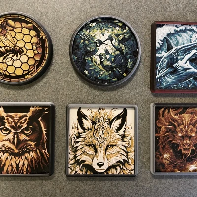 Đế Lót Ly Hình Thú - HueForge