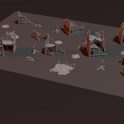 Một bàn wargaming đầy đủ