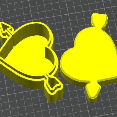 Hộp Trái Tim Có Mũi Tên - Caja corazón con flecha