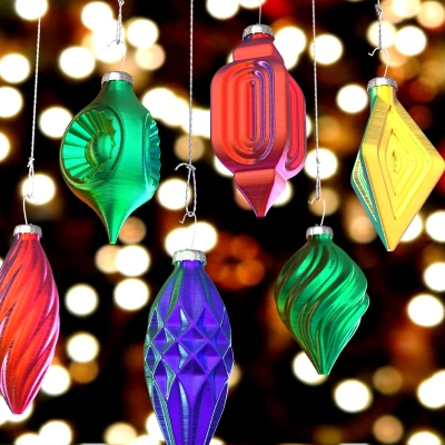 Bộ Trang Trí Cây Thông Noel Phần II: Lô Mới (In Chế độ Vase)