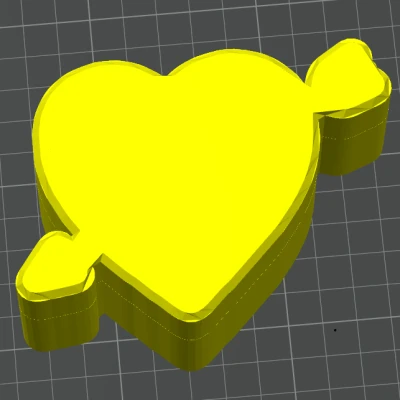 Hộp Trái Tim Có Mũi Tên - Caja corazón con flecha