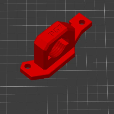 Giá đỡ dây điện Umbilical Westys PG7 (mod Hartk) Galeleo 2 - xoay 90°