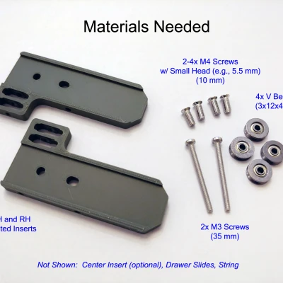 Bộ Chèn Ray Ngăn Kéo Cho Hệ Thống Nâng Dây Liên Tục Dây Kép