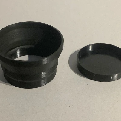 Nắp chụp và mui che ống kính cho máy quay phim Fujica P300