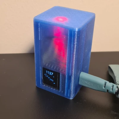 Vỏ hộp cho Senseair s8 CO2 + wemos + màn hình OLED